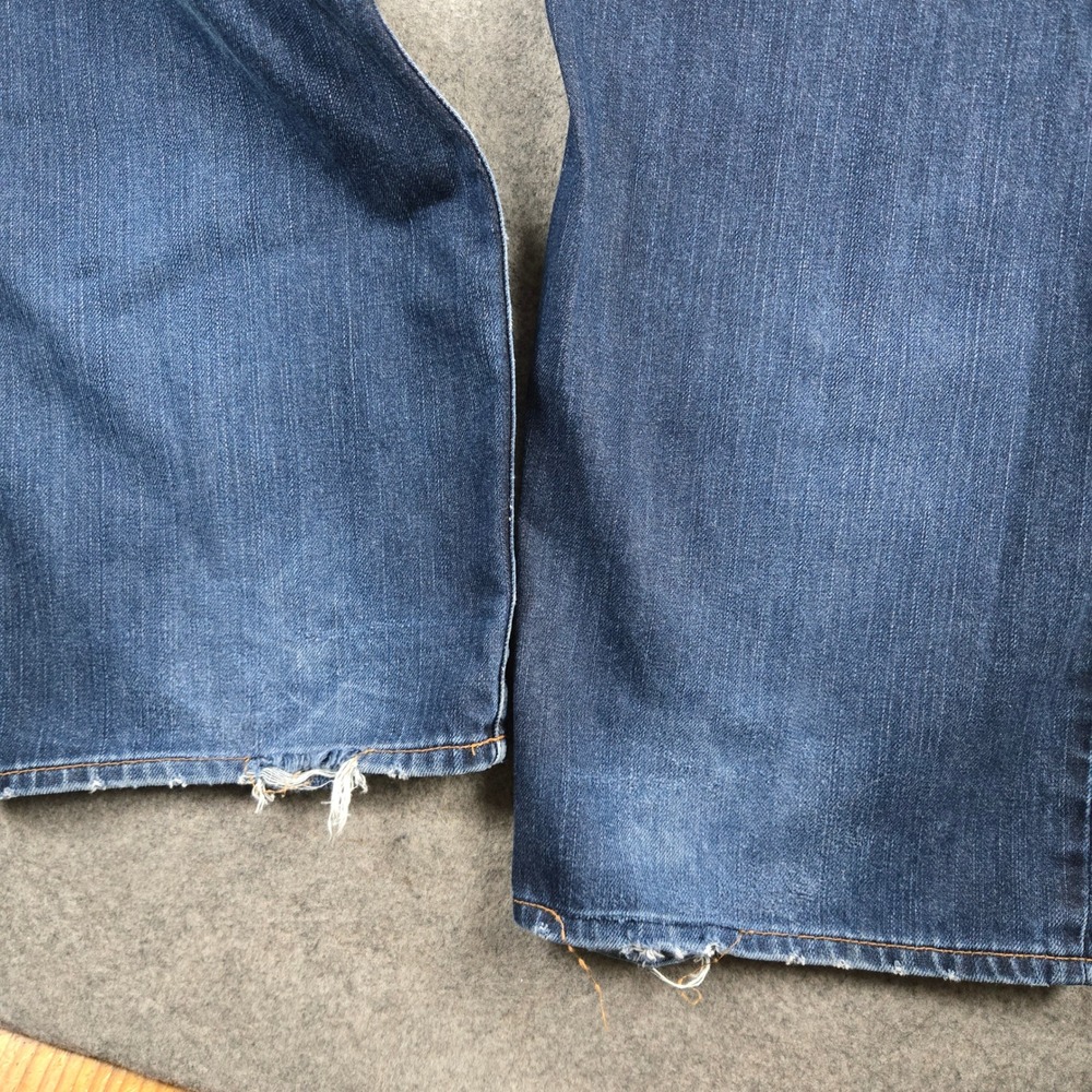 Lucky Brand 361 Vintage Straight Mens 42x32 Blue Denim Jeans Classic Workwear - Picture 8 of 13